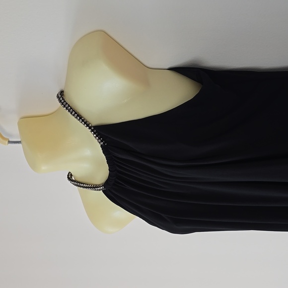 Jessica Simpson Black Chain Halter Neck Size 4 - Picture 3 of 8